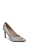 Naturalizer Anna Pointed Toe Pump In Silver
