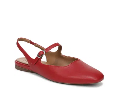 Naturalizer Annika Mary Jane Flat In Red
