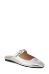 Naturalizer Women's Apple Square Toe Mary Jane Mules In Silver
