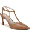 Naturalizer Astrid T-strap Dress Pumps In Cafã© Metallic Leather