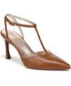 Naturalizer Astrid T-strap Dress Pumps In English Tea Metallic Leather