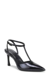 Naturalizer Astrid T-strap Pointed Toe Pump In Blue