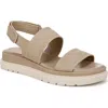 Naturalizer Attract Slingback Platform Sandal In Tan Faux Leather
