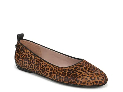 Naturalizer Ava Genuine Calf Hair Ballet Flat In Brown