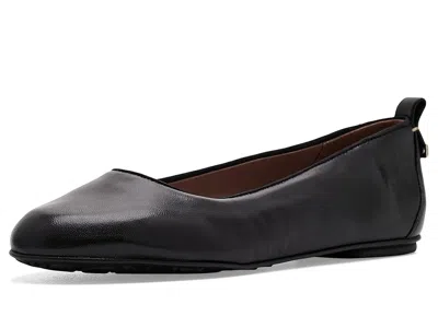 Naturalizer Ava Women's Flat Shoes Black Leather: 12 W (c)