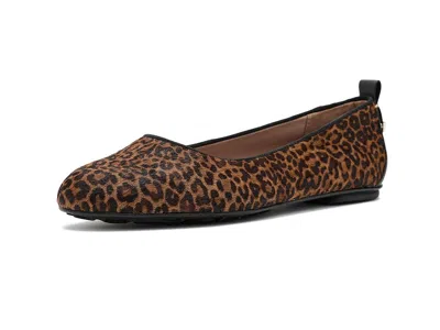 Naturalizer Ava Women's Flat Shoes Darkchestnut Leopard: 9 M (b) In Multi