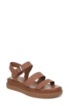 Naturalizer Avenue Ankle Strap Platform Sandal In Brown