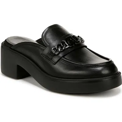 Naturalizer Ayden Womens Belted Man Made Clogs In Black Leather