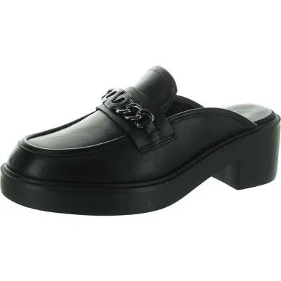 Naturalizer Ayden Womens Chain Leather Mules In Black