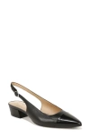 Naturalizer Lesley Slingback Pump In Black Leather 2