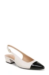 Naturalizer Banks-sling Slingbacks In Satin Pearl Leather
