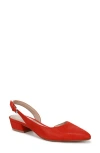Naturalizer Banks Womens Slingback D'orsay Heels In Maserati Red