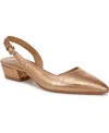 Naturalizer Banks Slingbacks In Champagne Crackle Leather