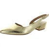 Naturalizer Banks Womens Leather Kitten Slingback Heels In Multi