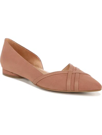Naturalizer Barlow Womens Cushioned Footbed Pointed Toe D'orsay In Pink