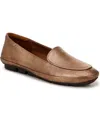 Naturalizer Bashful Slip On Loafers In Soft Bronze Leather