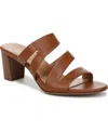 Naturalizer Beaming Block Heel Sandal In English Tea Faux Leather