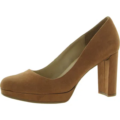 Naturalizer Berlin Womens Comfort Insole Slip On Platform Heels In Multi