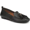 Naturalizer Betsy Tassel Moc Toe Loafer In Black