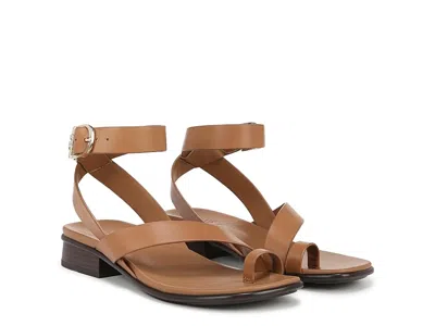 Naturalizer Birch Ankle Straps Women's Sandals Saddle Tan Leather: 5.5 M (b) In Brown