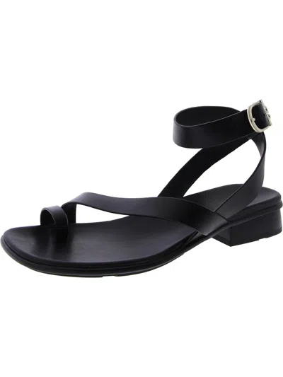 Naturalizer Birch Ankle Strap Sandals In Black Leather