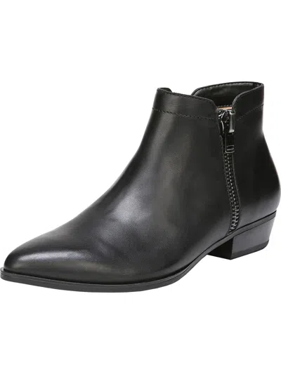 Naturalizer Blair Womens Zipper Pointed Toe Ankle Boots In Black
