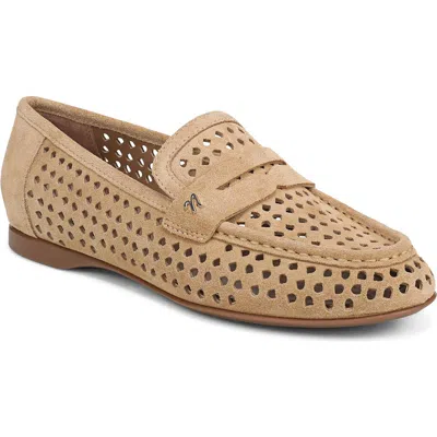 Naturalizer Bloom Perforated Penny Loafer In Brown