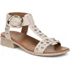 Naturalizer Brandy Stud Ankle Strap Sandal In Neutral