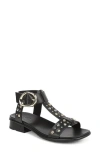 Naturalizer Wide Width Brandy Stud Sandal In Black