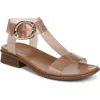 Naturalizer Brandy Stud Ankle Strap Sandal In Brown
