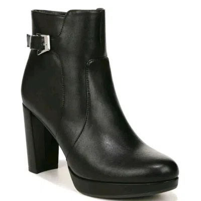 Naturalizer Braxton I6499s3002 Boots Women's Black Leather Ankle Bootie Lion1059