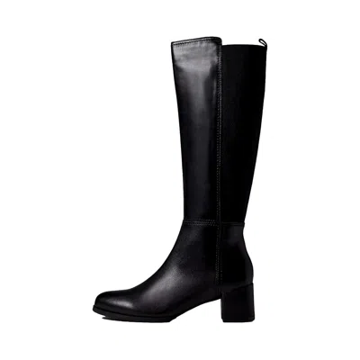 Naturalizer Brent Weatherproof Knee High Boot Black Leather H8065m2002 Women's