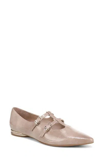 Naturalizer Brigitte T-strap Mary Jane Flat In Neutral