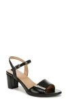 Naturalizer Bristol-ornament Ankle Strap Block Heel Sandals In Black
