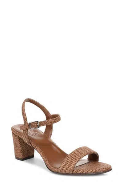Naturalizer Bristol Block Heel Ankle Strap Sandal In Brown