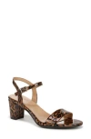 Naturalizer Bristol Sandal In Leopard Print Faux Leather