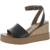 Naturalizer Brynn Womens Cushioned Footbed Summer Wedge Sandals In Black