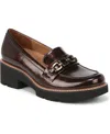 Naturalizer Diedre Lug Platform Loafer In Cinnamon Faux Patent