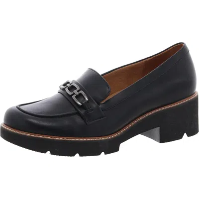 Naturalizer Cabana Womens Block Heel Man Made Loafer Heels In Multi