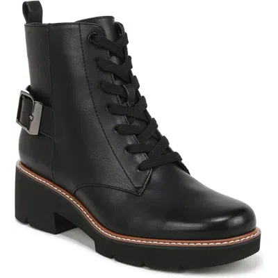 Naturalizer Cabaret Bootie In Black Faux Leather