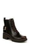 Naturalizer Cabaret Lace-up Booties In Dark Brown