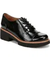 Naturalizer Cabaret-lace Womens Lace-up Manmade Casual And Fashion Sneakers In Black Faux Leather