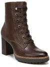 Naturalizer Callie Womens Leather Zipper Mid-calf Boots In Brown
