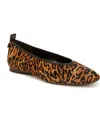 Naturalizer Carla 3 Ballet Flats In Cheetah Print Calf Hair