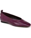 Naturalizer Carla Ballet Flats In Deep Plum Purple Leather