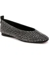 Naturalizer Carla-sparkle Ballet Flats In Black Satin,stones
