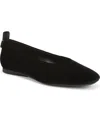 Naturalizer Carla Square Toe Ballet Flats In Black