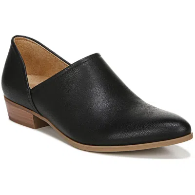 Naturalizer Carlyn Womens Faux Leather Block Heel Shooties In Black