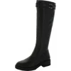 Naturalizer Cayce Womens Leather Lug Sole Knee-high Boots In Black