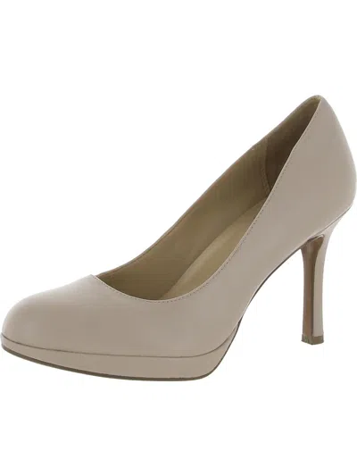 Naturalizer Celina Womens Suede Dressy Evening Heels In White